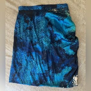 Christian Siriano “amalfi coast” silk skirt